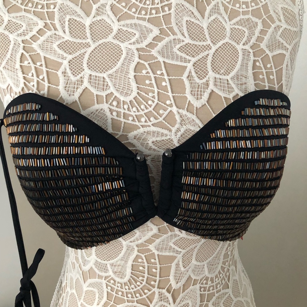 Bra/top  embroidered with beads